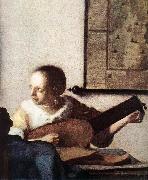 VERMEER VAN DELFT, Jan, Woman with a Lute near a Window (detail) wt